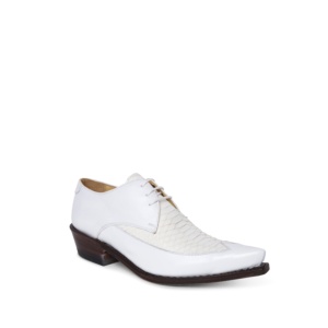 Compra en Noel Western Boots estos zapatos Sendra Western para hombre de cuero blanco y piel de serpiente pitón modelo 5921 con envíos gratis a la península clave 18611