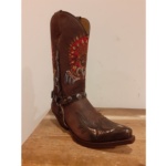 Compra en Noel Western Boots estas botas Sendra Western para hombre en cuero marrón con bordado de indio y arnés extraíble horma Ranger Seta con envíos gratis a península clave 33122 - __[GALLERYITEM]__