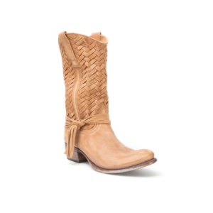 botas beige mujer