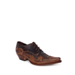 Compra en Noel Western Boots estos zapatos Sendra Western para hombre de cuero marrón, acabado rústico y cordones modelo 10066 con envíos gratis a la península clave 47293 - __[GALLERYITEM]__