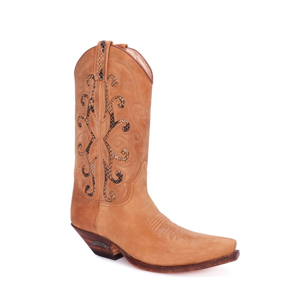 botas beige mujer