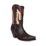 Compra en Noel Western Boots estas botas Sendra Western para mujer en cuero marrón con decoraciones en forma de llamas modelo 15351 horma Gorka y tacón alto con envíos gratis a península clave 61162 - __[GALLERYITEM]__
