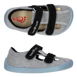 bar3foot sandalia combinada gris