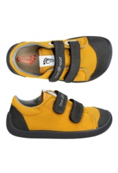 Zapatillas Bar3foot Elf Denver Honey yellow amarillo mostaza y gris calzado respetuoso de la marca Bar3foot mu comodos y ligeros