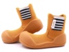 Attipas Rain boots yellow yema calzado respetuoso de Attipas ideal para guarderias gateo y primeros pasos algodon con certificado Okeo Tex - Ítem1