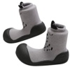 Attipas calzado respetuoso para gateo y primeros pasos ideal para guarderias color gris y negro muy comodos - Ítem4