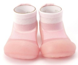 Attipas gradation pink calzado respetuoso color rosa tejido Aqua-X de rápido secado para gateo y primeros pasos