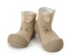 Attipas rabbit beige conejito marron clarito calzado respetuoso de Attipas ideal para guarderias gateo y primeros pasos algodon con certificado Okeo Tex - Ítem3