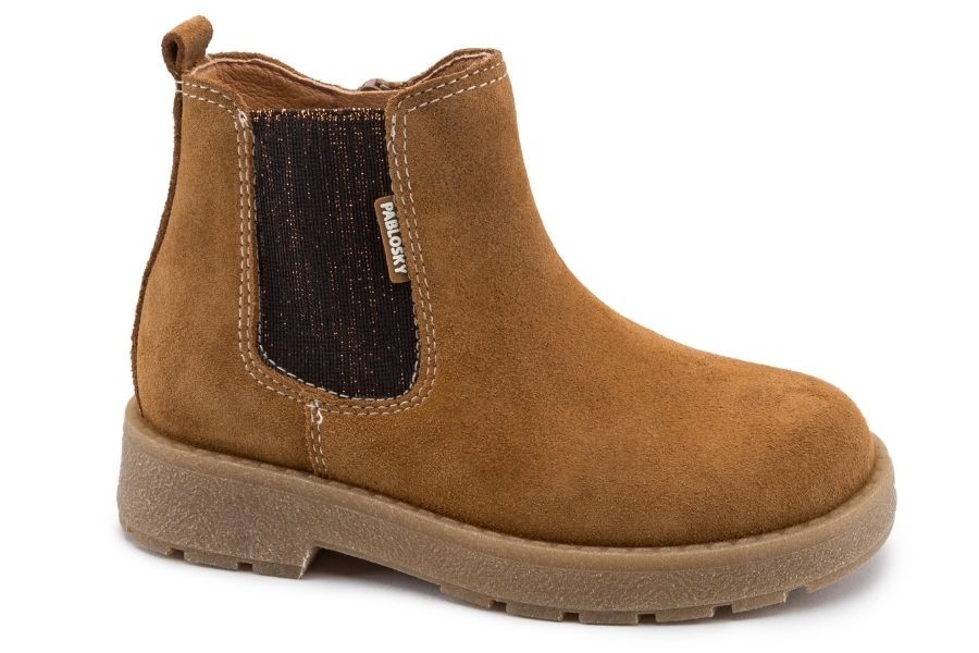 Botas Pablosky niña chelsea serraje color marrón ambra 405386 | Mysweetstep