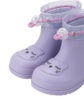 Botas de agua respetuosas Igor modelo Mendi gato color malva caña baja con cuello ajustable katiuskas muy comodas y flexibles calzado respetuoso barefoot fabricado en España - Ítem1
