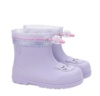 Botas de agua respetuosas Igor modelo Mendi gato color malva caña baja con cuello ajustable katiuskas muy comodas y flexibles calzado respetuoso barefoot fabricado en España - Ítem2