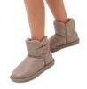 Botas niña Conguitos barefoot tipo australiana color marron light taupe de caña baja acabado efecto ante y forro interior de pelo australianas barefoot de Conguitos diseño Goflex combina una puntera ancha una suela flexible y cierre de tira adherente - Ítem3