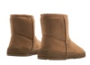 Botas niña Mustang free barefoot tipo australiana color marron taupe de caña baja forradas de borregito en su interior australianas barefoot de Mustang con certificado vegano muy comodas ligeras y flexibles calzado respetuoso - Ítem1