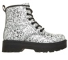 Botas niña Skechers modelo Gravlen hi Doodle Down color plata y negro con estampado Love Designed in Los Angeles botas Skechers para juniors y mamis con plataforma de 3cm delante y 4cm en el tacon cierre de cremallera lateral y cordones muy trending - Ítem3