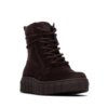 Botas niña Xti color marron oscuro botines de la marca Xti The Urban Brand con cierre de cremallera lateral y cordones con certificado vegano y tecnologia confort tech y memory foam ideales para este invierno muy comodas calentitas y trending by Xti - Ítem2