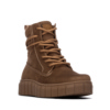 Botas niña Xti color marron taupe botines de la marca Xti The Urban Brand con cierre de cremallera lateral y cordones con certificado vegano y tecnologia confort tech y memory foam ideales para este invierno muy comodas calentitas y trending by Xti - Ítem3