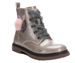 BOTAS NIÑA XTI PLOMO ROSA CONEJITO