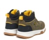Botas niño Lois color verde kaki negro y amarillo botas treking montaña de la marca Lois con cierre de cremallera lateral y cordones zapatillas tipo bota urban para combinar con cualquier look muy comodas - Ítem3