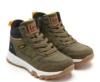 Botas niño Lois color verde kaki negro y amarillo botas treking montaña de la marca Lois con cierre de cremallera lateral y cordones zapatillas tipo bota urban para combinar con cualquier look muy comodas - Ítem1