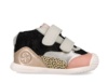 Botin niña Biomecanics urban casual color negro rosa gris plata y leopardo de piel serraje botines respetuosos con el crecimiento natural del pie para gateo y primeros pasos con cierre de doble tira adherente by Biomecanics y avalados por el IBV - Ítem3