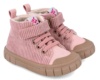 Botin niña barefoot Garvalin puntera reforzada cierre adherente y elastico calzado respetuoso de color rosa con exterior de pana y forro interior de pelo sintetico made in Spain - Ítem2