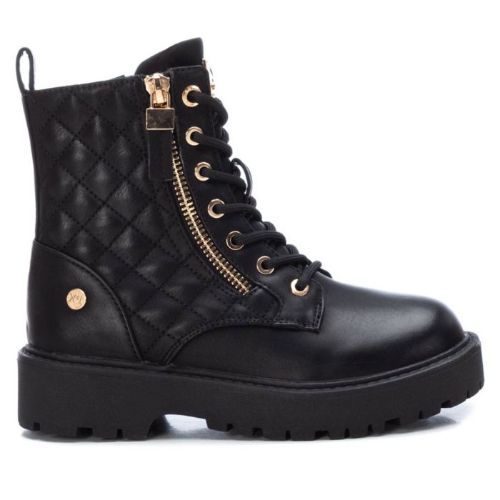 Botines Xti veganos the urban brand color negro con acolchado