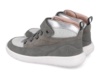Botines niña Biomecanics barefoot de piel serraje grigio color gris con brillos preciosas botitas de Biomecanics calzado respetuoso con cierre de tira adherente y elasticos zapato casual muy comodos - Ítem2