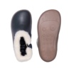Botines niña Chetto barefoot color azul con anillo de pelo calzado respetuoso de la marca Chetto fabricada en piel con cierre de cremallera lateral botitas muy comodas flexibles y ligeras idelaes para este invierno - Ítem1