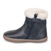 Botines niña Chetto barefoot color azul con anillo de pelo calzado respetuoso de la marca Chetto fabricada en piel con cierre de cremallera lateral botitas muy comodas flexibles y ligeras idelaes para este invierno - Ítem4