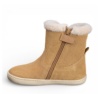 Botines niña Chetto barefoot color camel waterproof relleno de pelo calzado respetuoso de la marca Chetto fabricada en piel con cierre de cremallera lateral botitas muy comodas flexibles y ligeras idelaes para este invierno y resistentes al agua - Ítem2