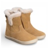 Botines niña Chetto barefoot color camel waterproof relleno de pelo calzado respetuoso de la marca Chetto fabricada en piel con cierre de cremallera lateral botitas muy comodas flexibles y ligeras idelaes para este invierno y resistentes al agua - Ítem1