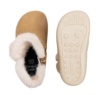 Botines niña Chetto barefoot color camel waterproof relleno de pelo calzado respetuoso de la marca Chetto fabricada en piel con cierre de cremallera lateral botitas muy comodas flexibles y ligeras idelaes para este invierno y resistentes al agua - Ítem4
