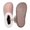 Botines niña Chetto barefoot color rosa con anillo de pelo calzado respetuoso de la marca Chetto fabricada en piel con cierre de cremallera lateral botitas muy comodas flexibles y ligeras idelaes para este invierno - Ítem3