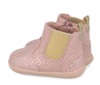 Botines niña Garvalin barefoot en color rosa petalo con estrellas en plata botin tipo chelsea de piel con cierre de cremallera lateral y elastico dorado en otro lateral calzado respetuoso de Garvalin Soft and Fun muy comodos y flexibles by Garvalin - Ítem3