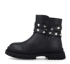Botines niña Garvalin color negro con adornos de estrellas y corazones botas Garvalin con cierre de cremallera lateral ideales para este invierno muy trending - Ítem4