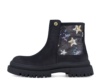 Botines niña Garvalin color negro con estrellas de lentejuelas botas Garvalin tipo Chelsea con cierre de cremallera lateral ideales para este invierno muy trending y combinables - Ítem4