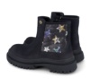 Botines niña Garvalin color negro con estrellas de lentejuelas botas Garvalin tipo Chelsea con cierre de cremallera lateral ideales para este invierno muy trending y combinables - Ítem1