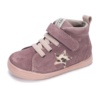 Botines niña Zapy barefoot modelo Pisa color vino face fabricadas en piel serraje con estrella en el lateral botitas gama Zapyflex de calzado respetuoso natural steps con cierre de tira adherente y elasticos muy comodas y flexibles made in Spain - Ítem2