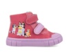 Botines niña barefoot marca Garvalin color fucsia y malva de la franquicoa Bluey y Bingo puntera reforzada y cierre de doble tira adherente calzado respetuoso de Garvalin botitas muy comodas y calentitas con forro interior muy calido made in Spain - Ítem1