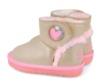 Botines niña de la marca Agatha Ruiz de la Prada color beige laminado rosa con corazon tipo australiana de caña baja forrada de pelo multicolor en su interior australianas Agatha muy comodas y calentitas - Ítem3