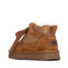 Botines niña de la marca Xti de antelina de caña baja color marron camel forrada de pelo parte de su interior con cierre de cordones botas Xti the urban brand con certificado vegano muy comodas y calentitas con tecnologia comfort tech y memory foam - Ítem3