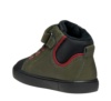 Botines niño Geox Gisli baby boy color verde oscuro negro y rojo botin Geox respira muy comodos y calentitos afelpados por dentro con suela de membrana transpirable e impermeable con cierre de tira adherente y elasticos un top ventas by Geox - Ítem3