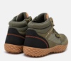 Botines niño Lois barefoot color Kaki con cierre de cremallera lateral y cordones para una facil colocacion de Lois Jeans since 1962 con sistema Baresteps horma barefoot zero drop flexibilidad total y materiales eco friendly by Lois - Ítem1