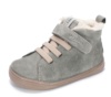Botines niño Zapy barefoot modelo Siena color aqua fabricadas en piel serraje con borreguito en el borde botitas gama Zapyflex de calzado respetuoso natural steps con cierre de tira adherente y elasticos muy comodas y flexibles made in Spain - Ítem2