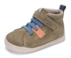 Botines niño Zapy barefoot modelo Lucca color verde musgo naranja y azul jeans botitas Zapyflex de calzado respetuoso natural steps con cierre de tira adherente y elasticos muy comodas y flexibles made in Spain by Zapy - Ítem1