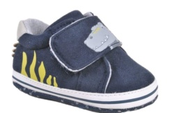 Botitas bebe Chicco Ankle boot new calzado respetuoso color azul con dinosaurio t-rex en gris, para primera puesta y gateo