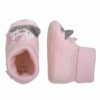 Botitas niña Chicco nursery modelo Olabix para primera puesta color rosa con pollito con lacito bota baja Chicco barefoot para recien nacido calzado respetuoso muy comodo y calentito con suela blanca perfectas para regalar - Ítem4