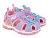 Cangrejeras niña Garvalin color rosa malva y azul de la franquicia Bluey y Bingo para trekking playa pisina o cualquier uso sandalias muy comodas con cierre de doble tira adherente y elasticos para un ajuste perfecto con la calidad de Garvalin - Ítem2