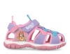 Cangrejeras niña Garvalin color rosa malva y azul de la franquicia Bluey y Bingo para trekking playa pisina o cualquier uso sandalias muy comodas con cierre de doble tira adherente y elasticos para un ajuste perfecto con la calidad de Garvalin - Ítem1