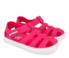 Cangrejeras niña barefoot de la marca Garvalin modelo Jellys color fucsia sandalias respetuosas de Garvalin para playa o piscina con cierre de tira adherente ideales para este verano muy comodas y flexibles - Ítem1